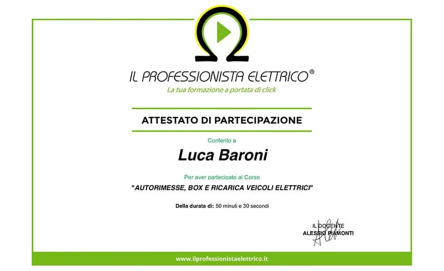 Il Professionista Elettrico — Autorimesse e Ricarica Veicoli