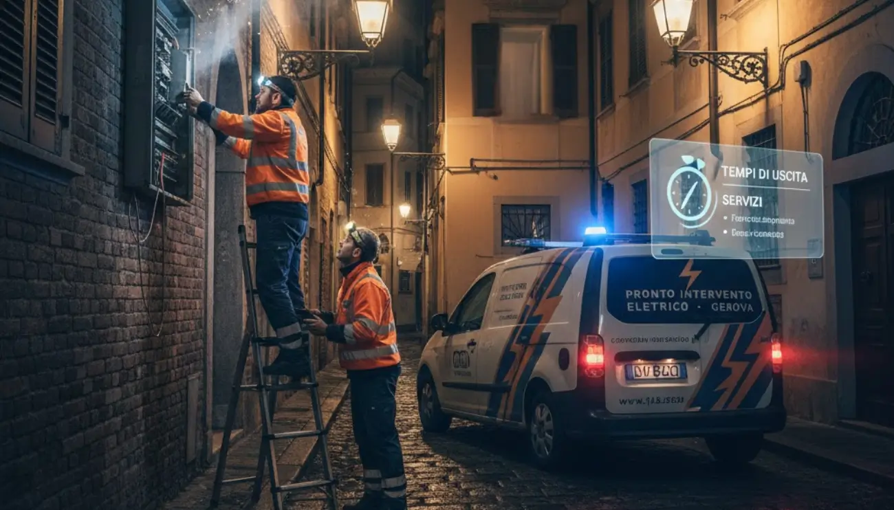 Pronto Intervento Elettrico a Genova Centro: Tempi di Uscita e Servizi.
