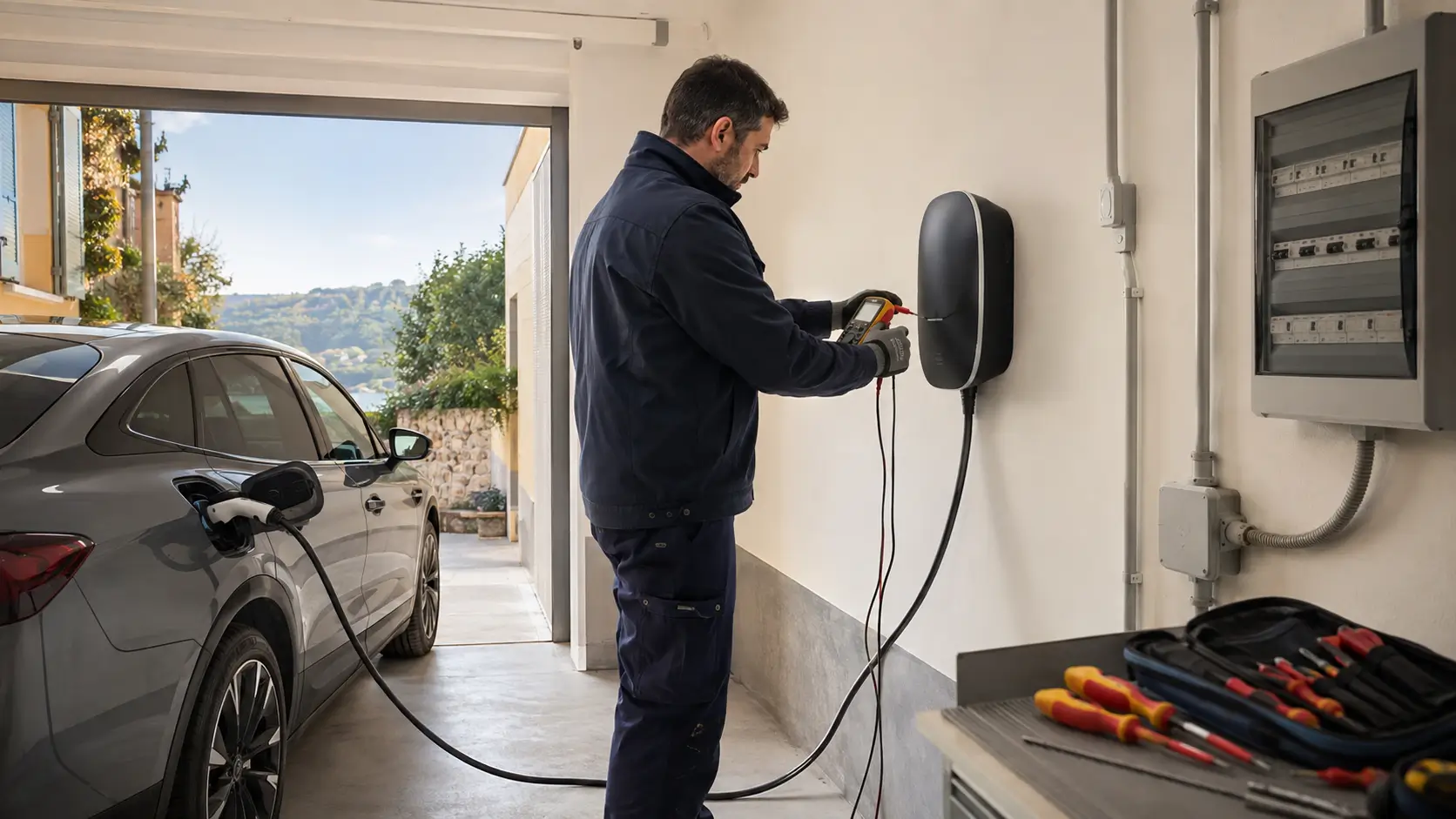 Colonnina di Ricarica Auto Elettrica a casa